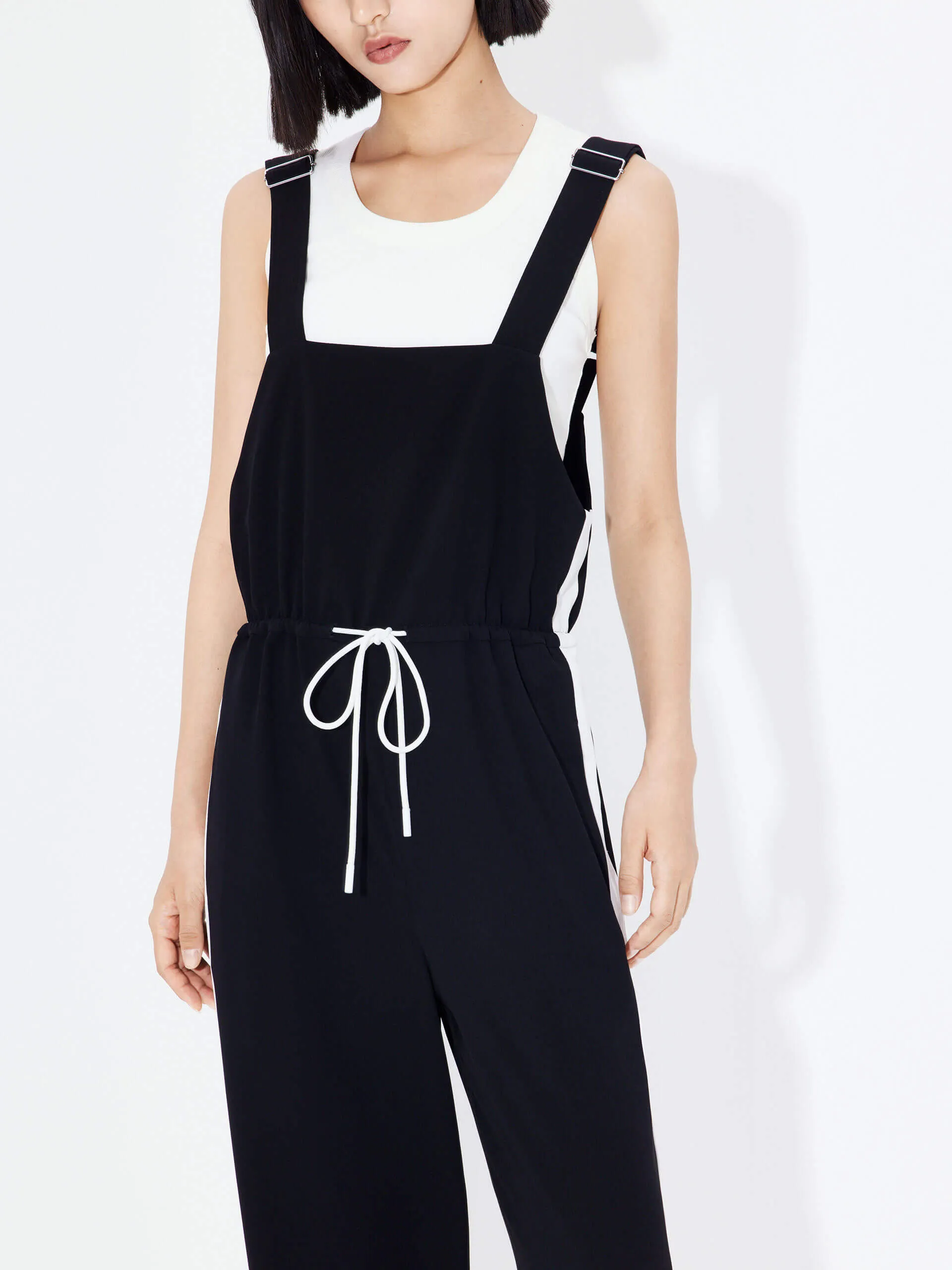 Drawstring Waist Jumpsuits