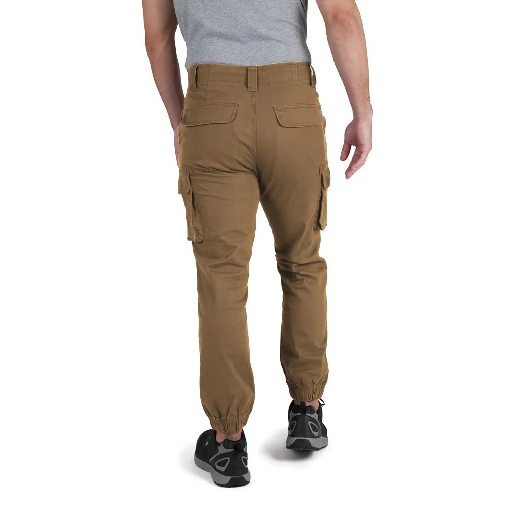 DuraDrive Men's Brown/Olive/Camouflage Invicta Stretch Fabric Cargo Jogging Fit Work Pant