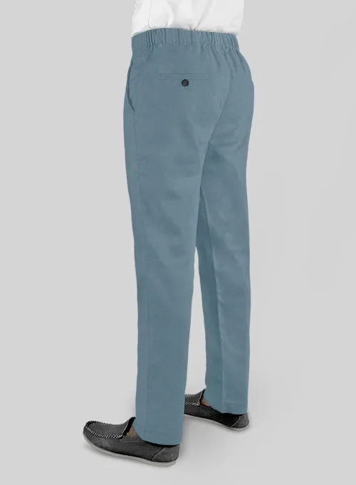 Easy Pants Nord Blue Cotton Canvas