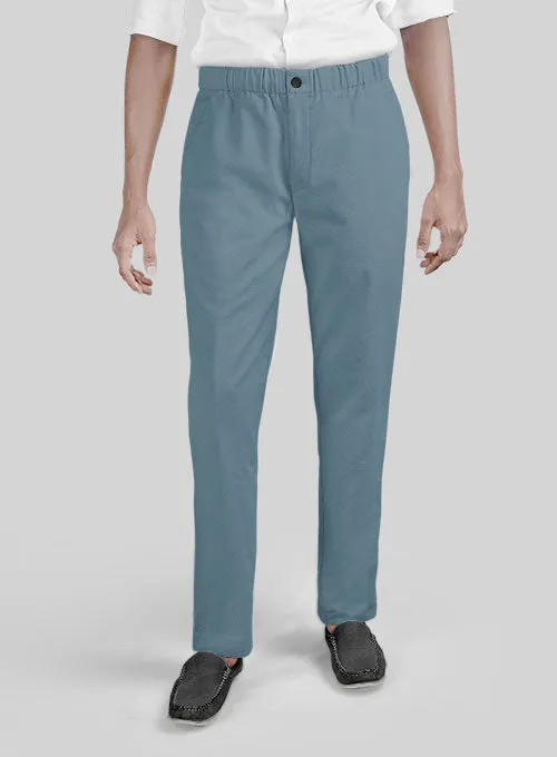 Easy Pants Nord Blue Cotton Canvas