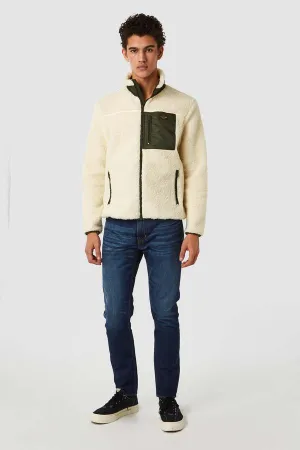 Egbert Sherpa Jacket in Off White