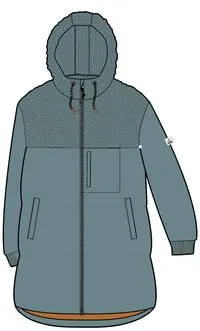 Elowen Hooded Recycled Insulated Jacket - Arctic