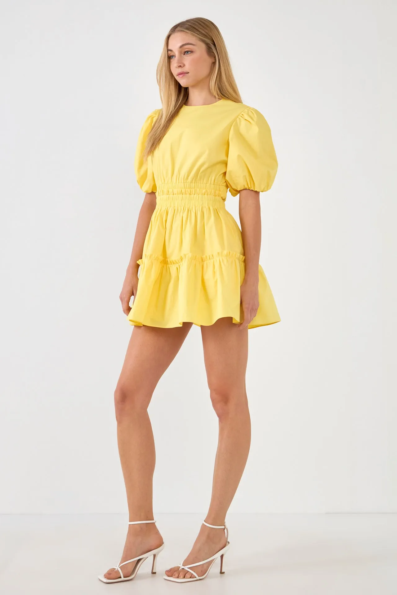 English Factory - Poplin Cut-out Mini Dress