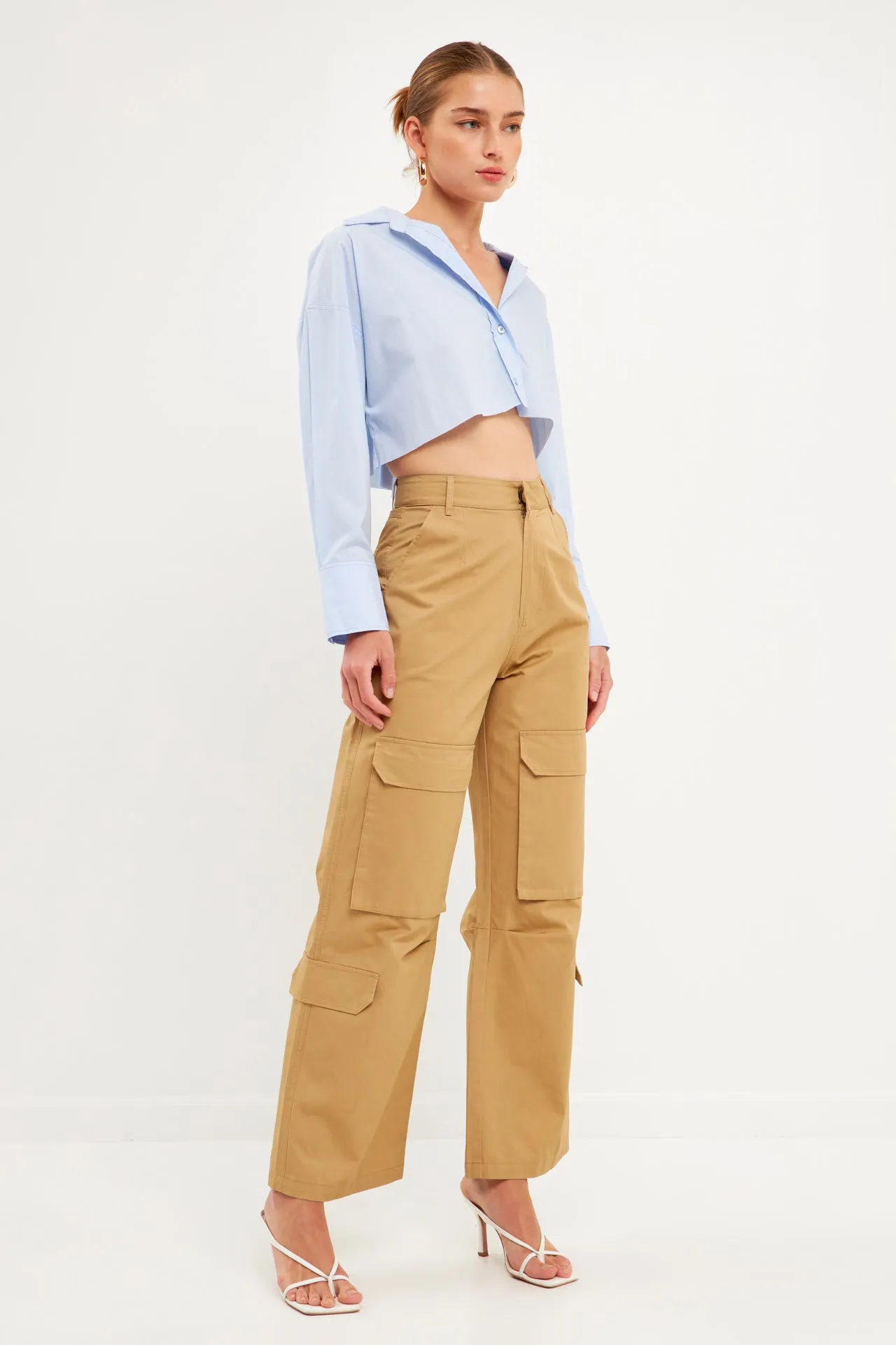 English Factory - Wide Leg Cargo Pants - Final sale