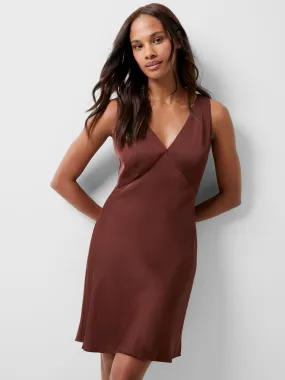 Ennis Eco Satin Slip Mini Dress