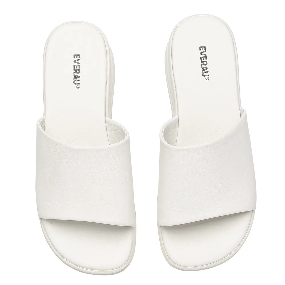 EVERAU Women Sandal Slides Slip-On Platform Fiona #EA7037