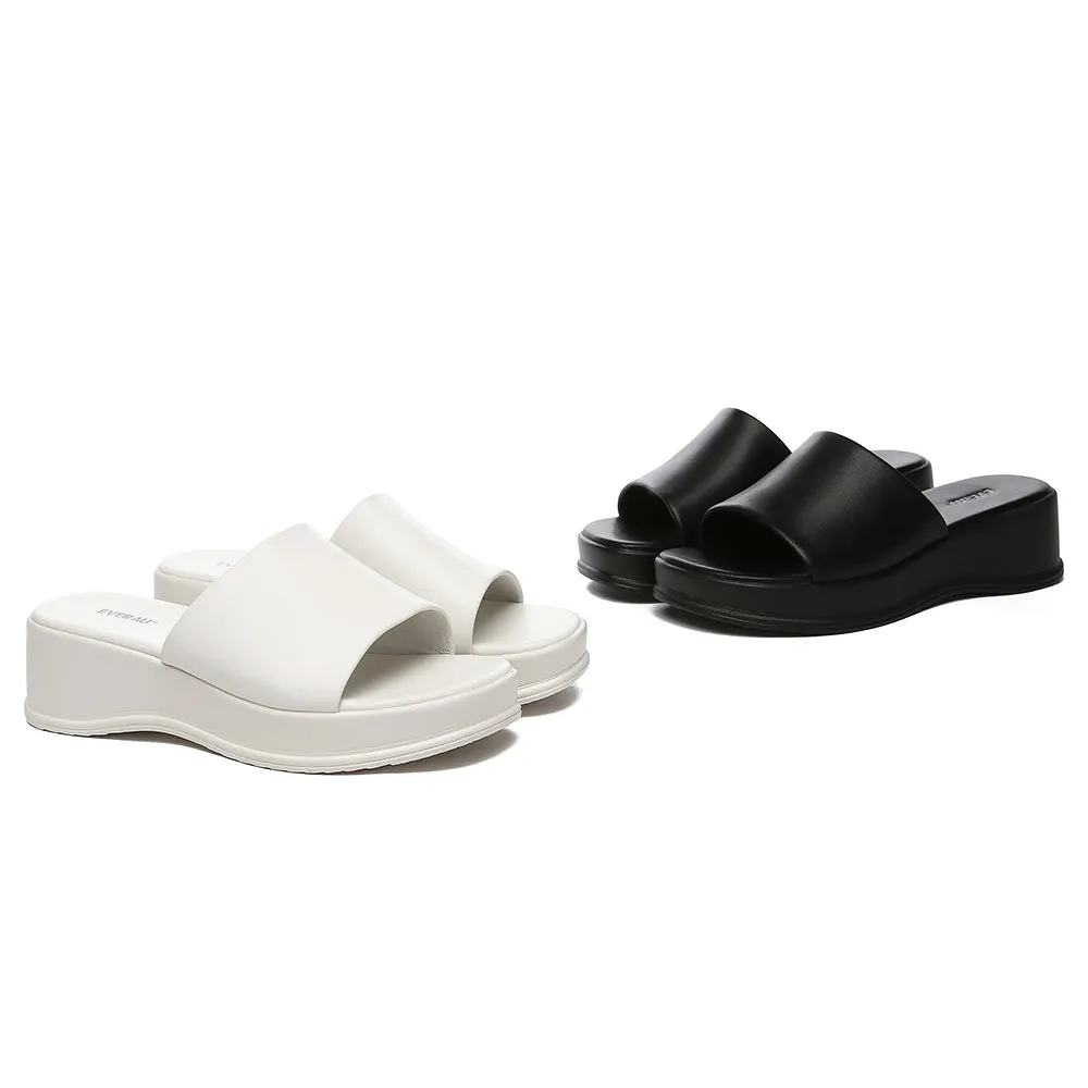 EVERAU Women Sandal Slides Slip-On Platform Fiona #EA7037