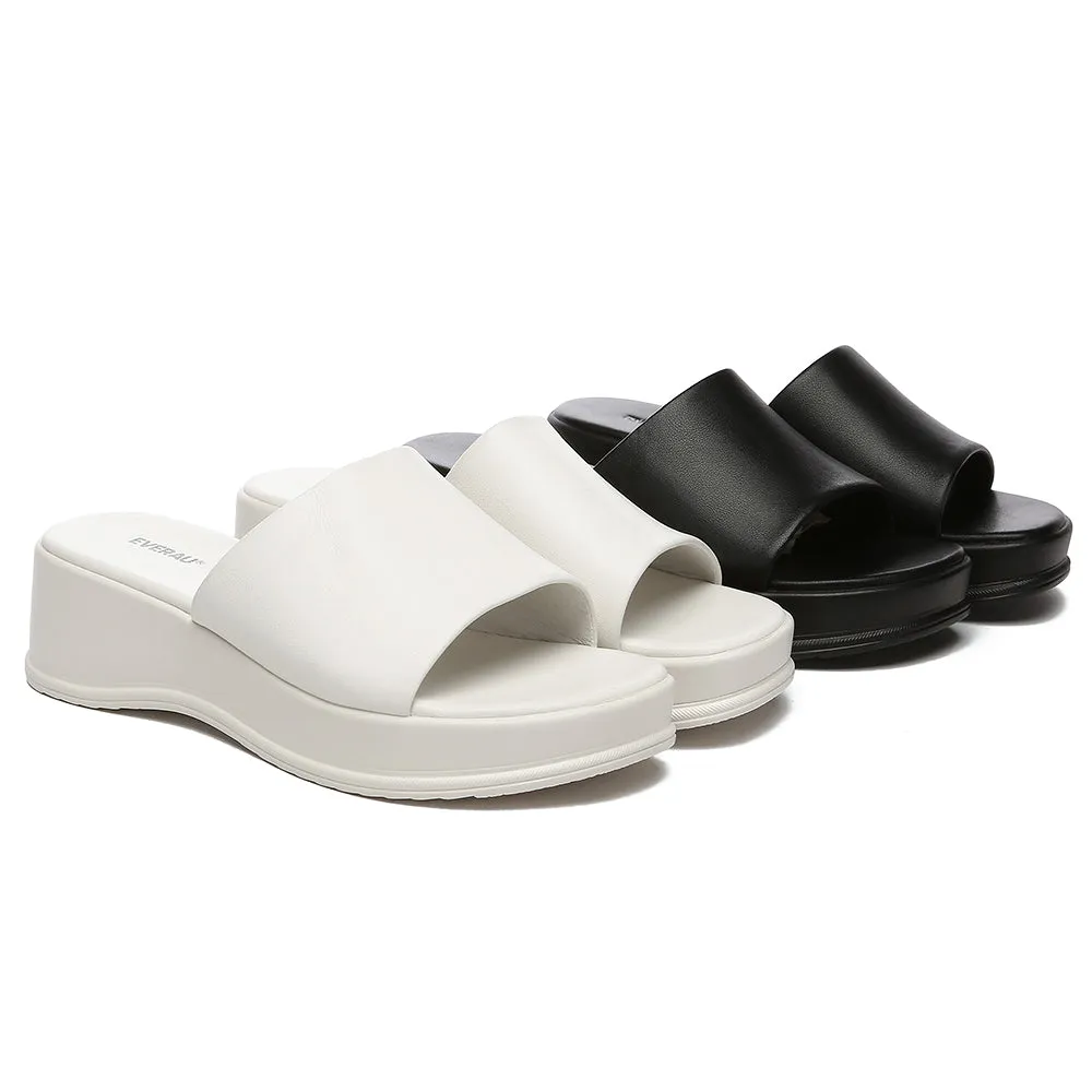 EVERAU Women Sandal Slides Slip-On Platform Fiona #EA7037