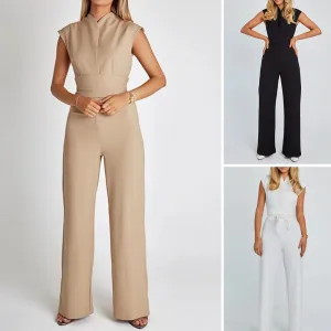 Fashion Women's New Solid Wide Leg Pants