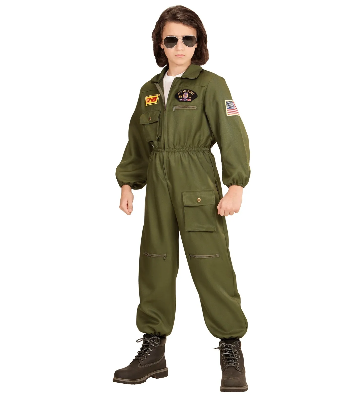 Fighter Jet Pilot Maverick Costume Kids