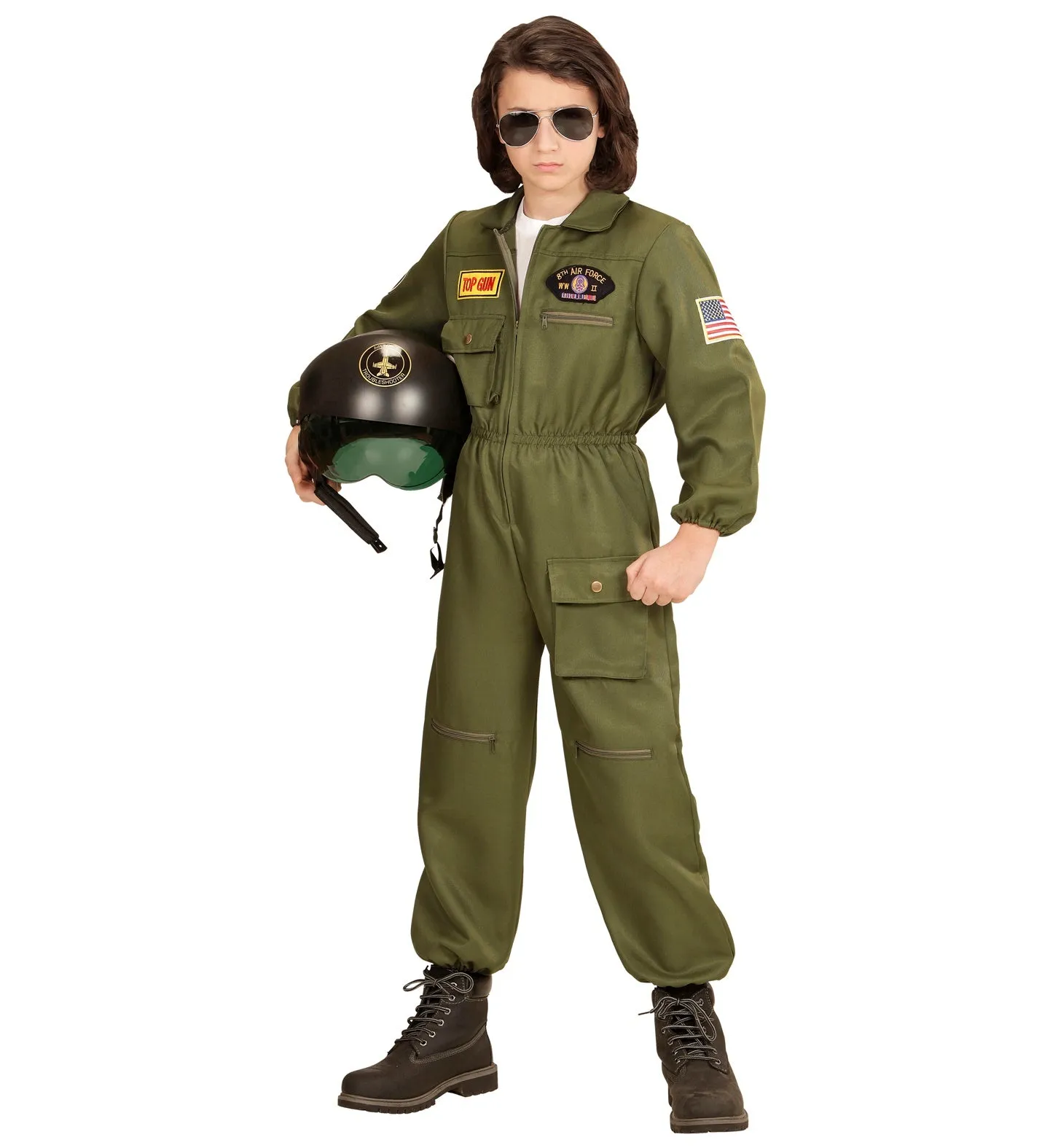 Fighter Jet Pilot Maverick Costume Kids