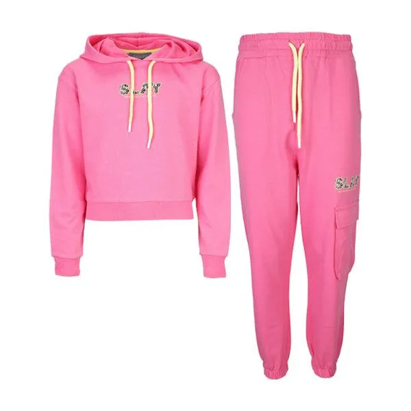 FUCHSIA HOODIE SET FOR GIRLS