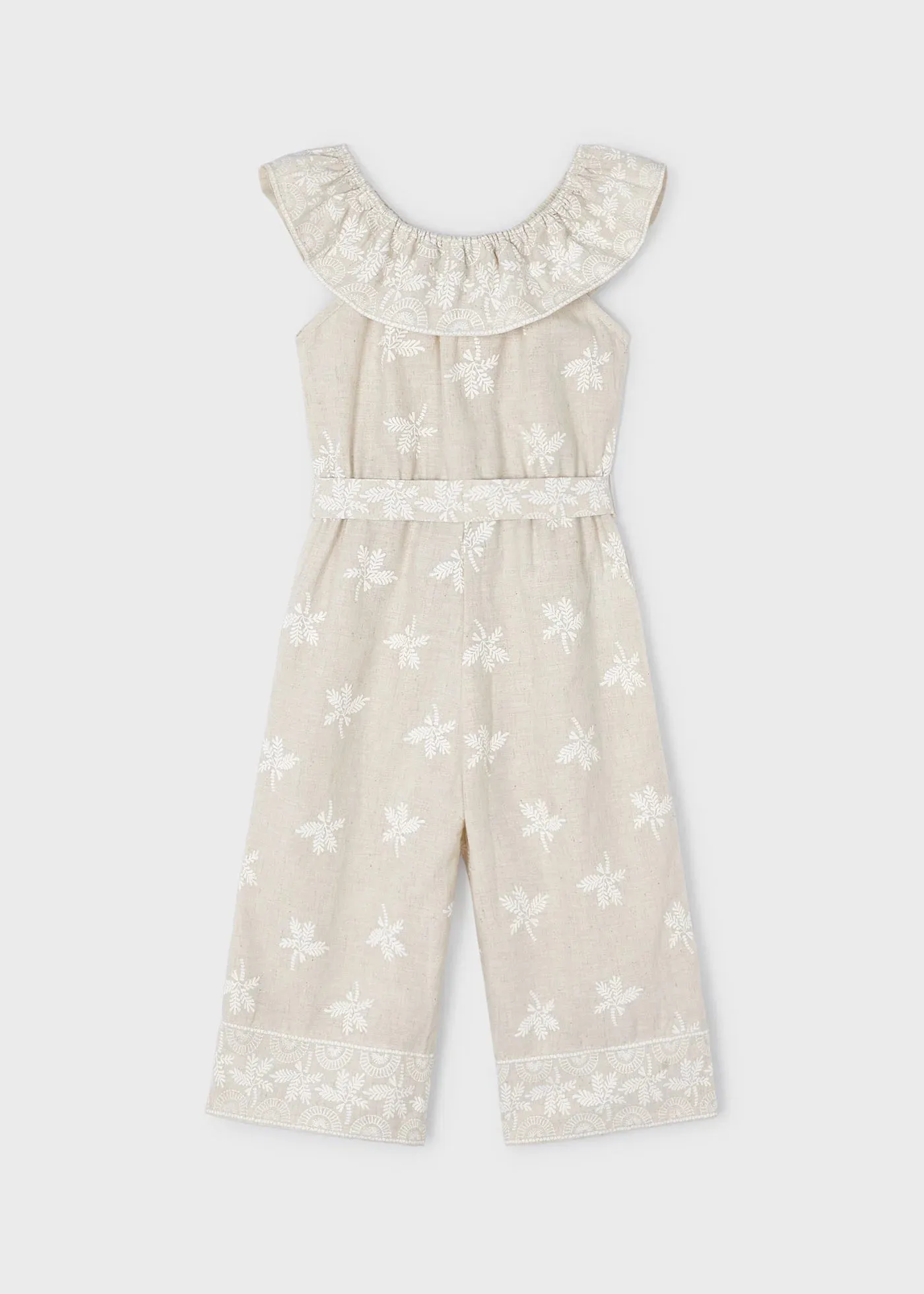 Girls jumpsuit palm print