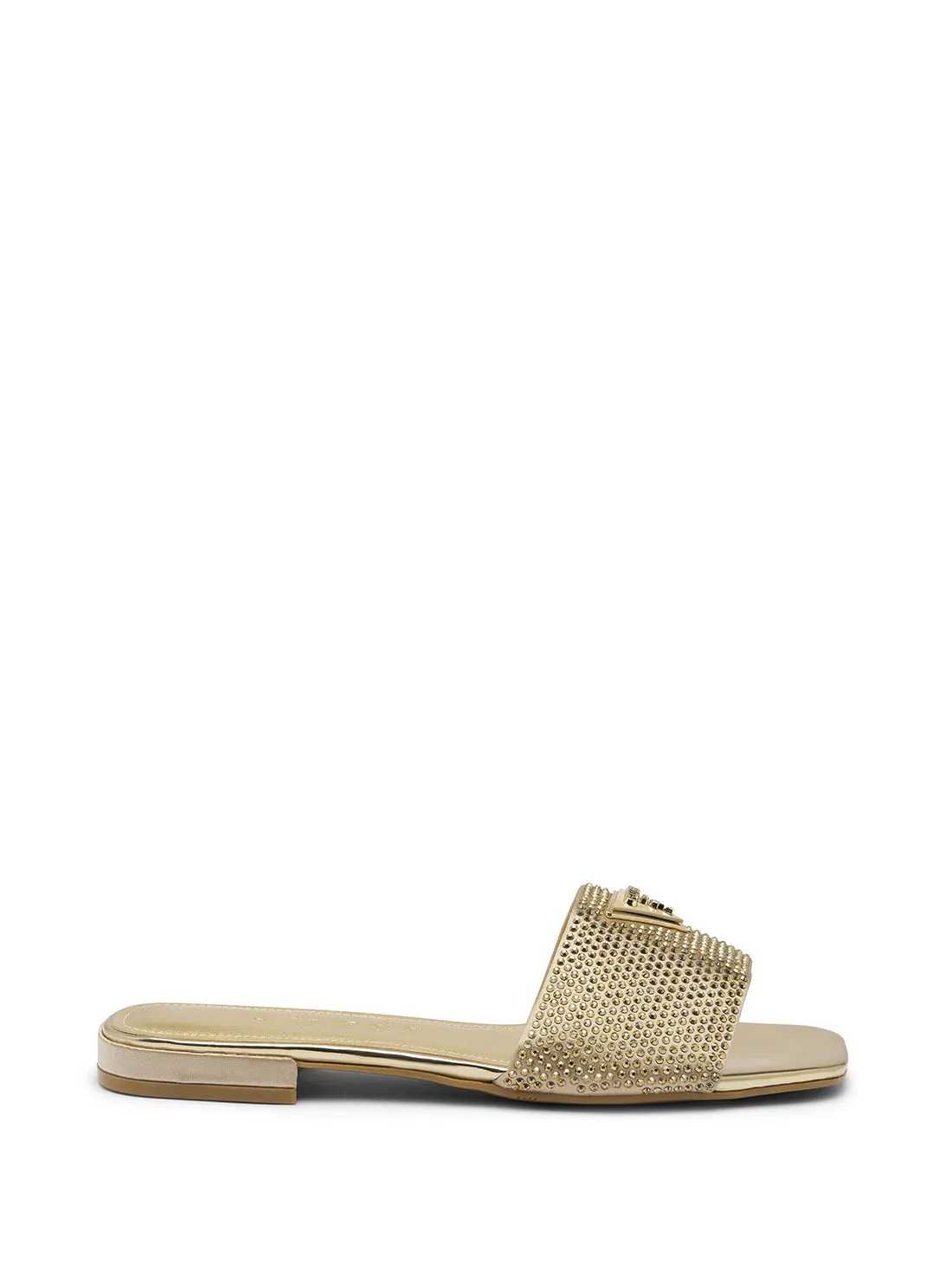 Gold Tamedi Slide Sandals