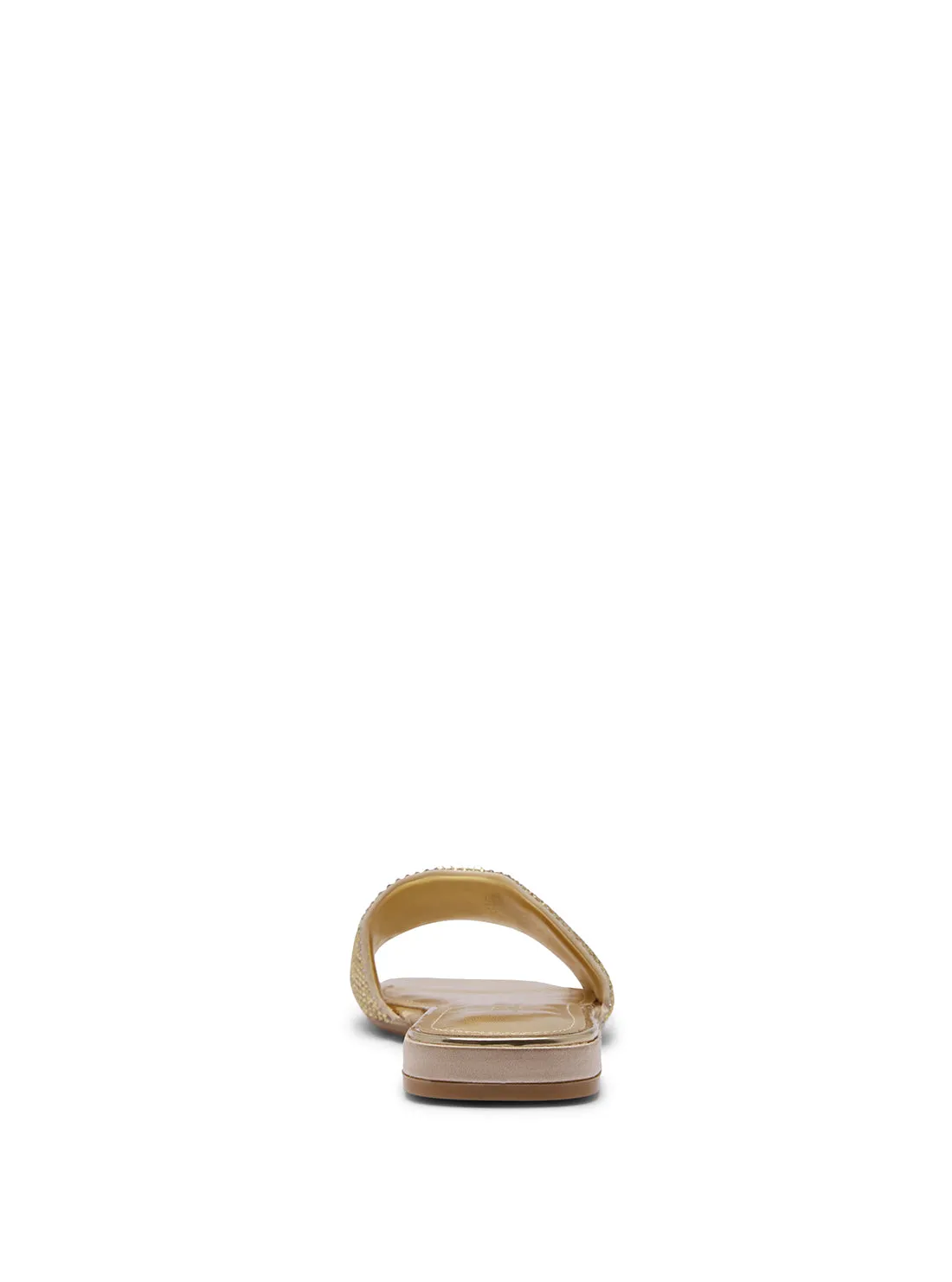 Gold Tamedi Slide Sandals