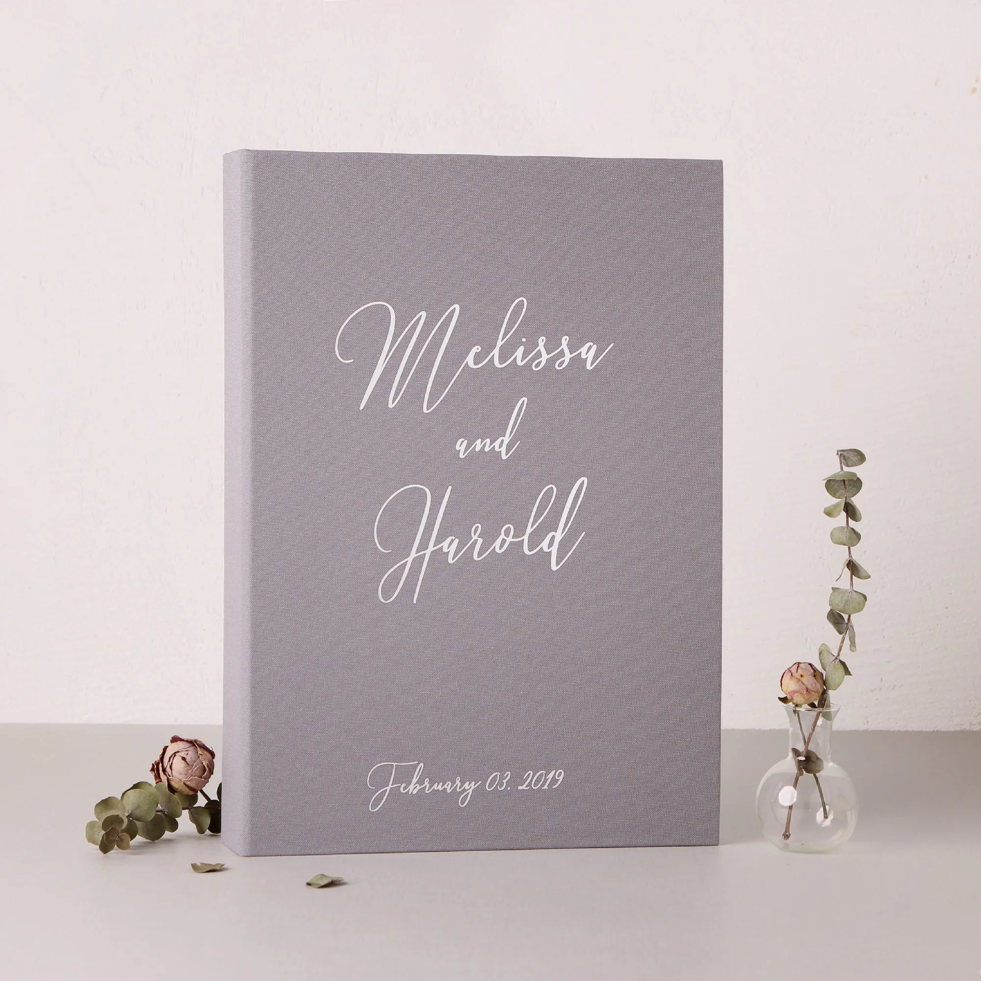 Gray   Silver Metallic | Guest Book