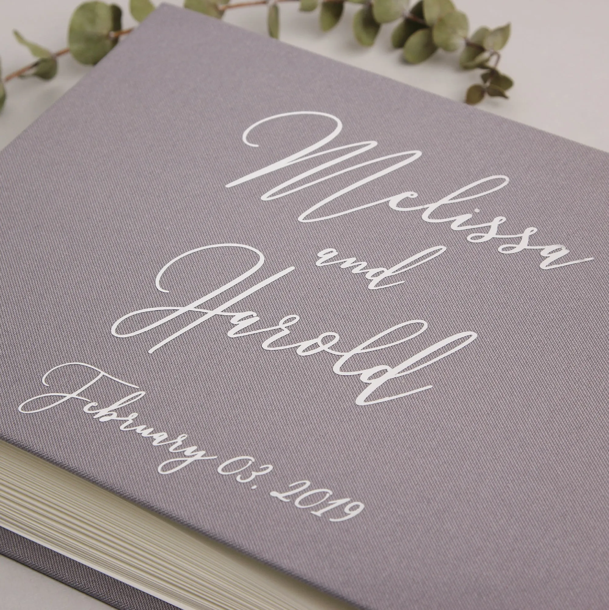 Gray   Silver Metallic | Guest Book