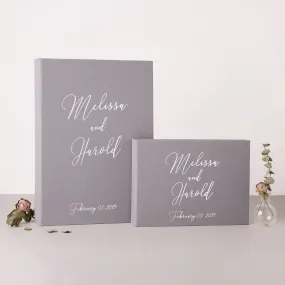 Gray   Silver Metallic | Guest Book