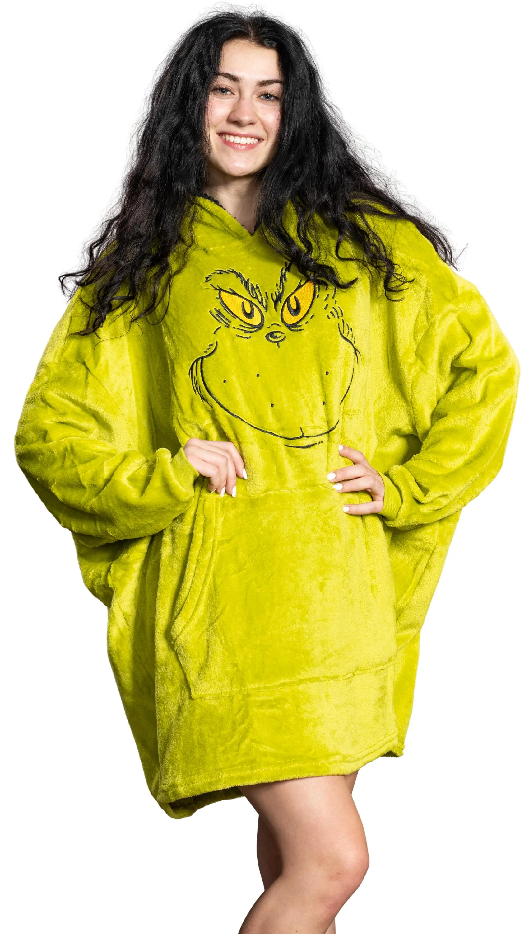 Grinch Face Sleep Poncho