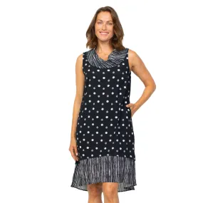 Habitat Express Mix Polka-Dot Dress - 33205 - Sizes XS & S !