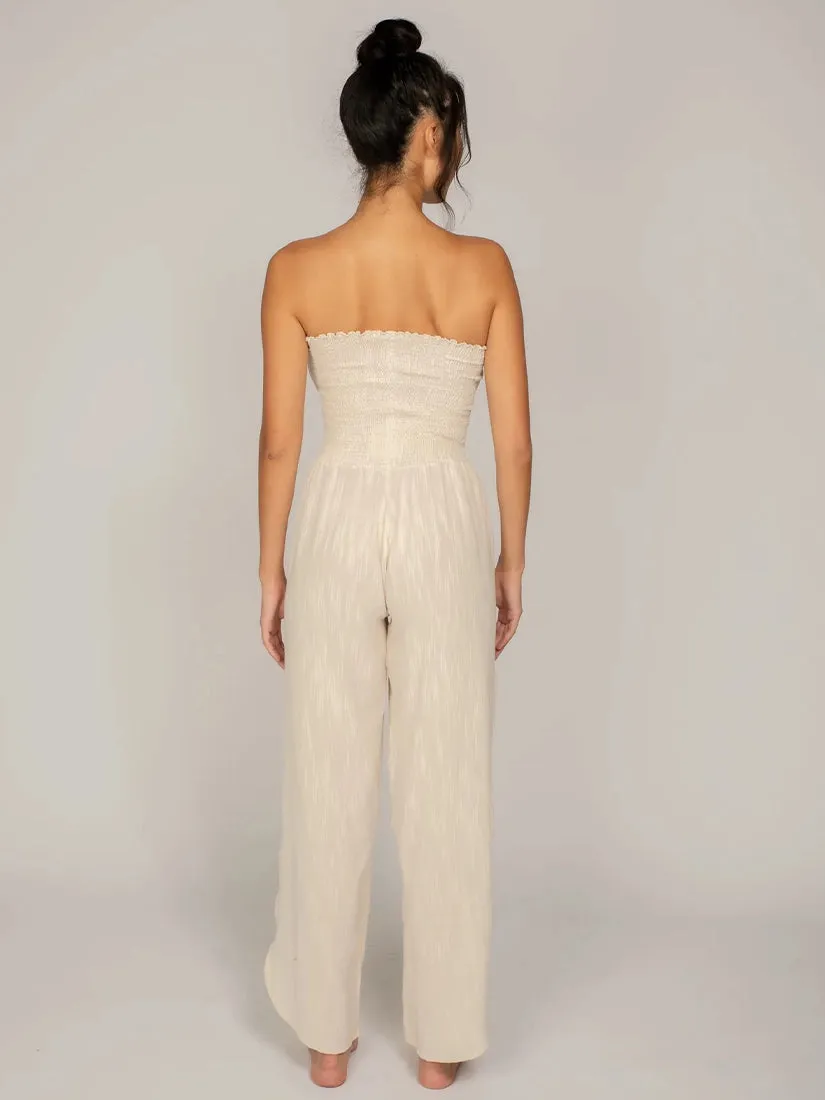 Harriet Jumpsuit Beige Canvas