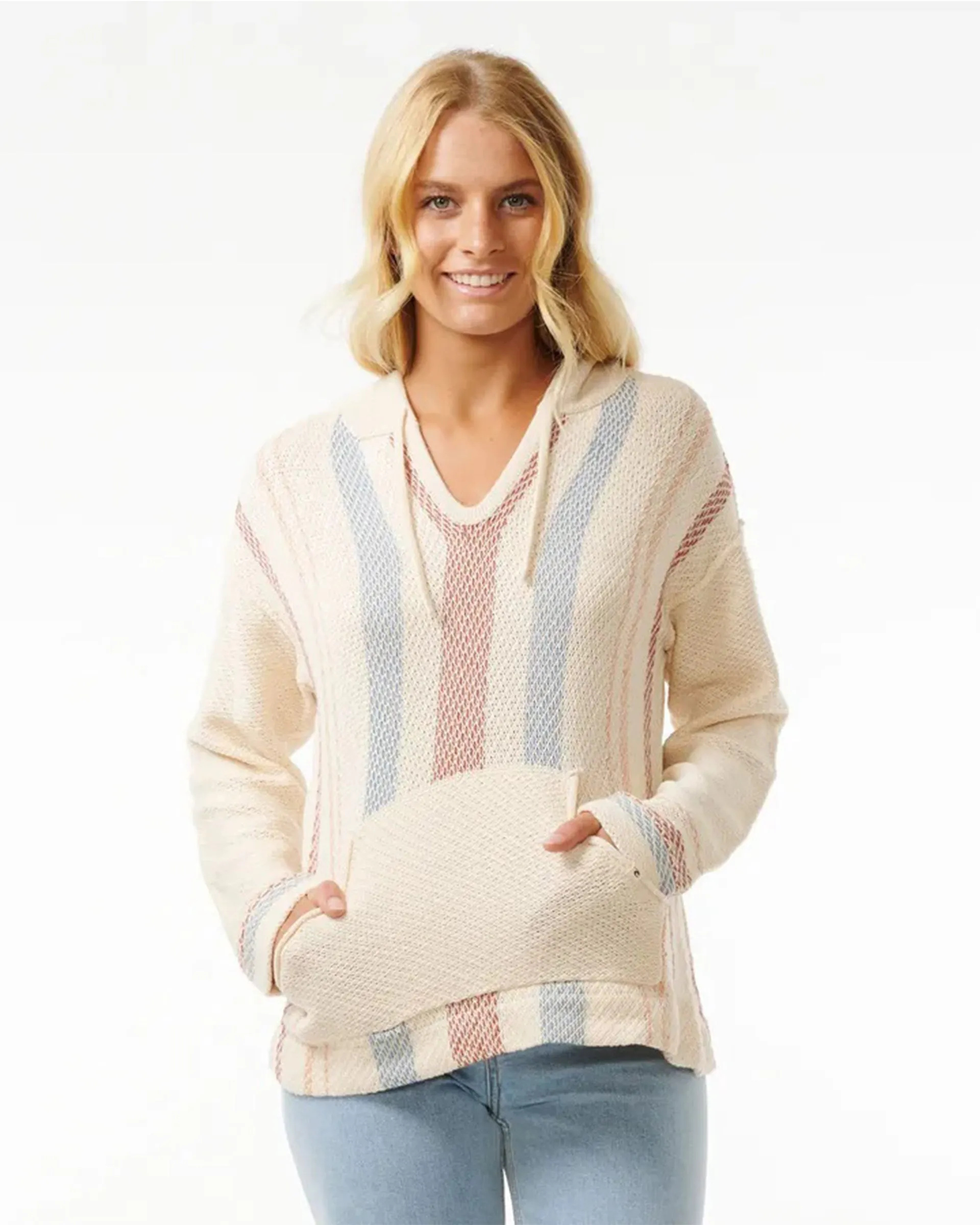 High Tide Stripe Poncho