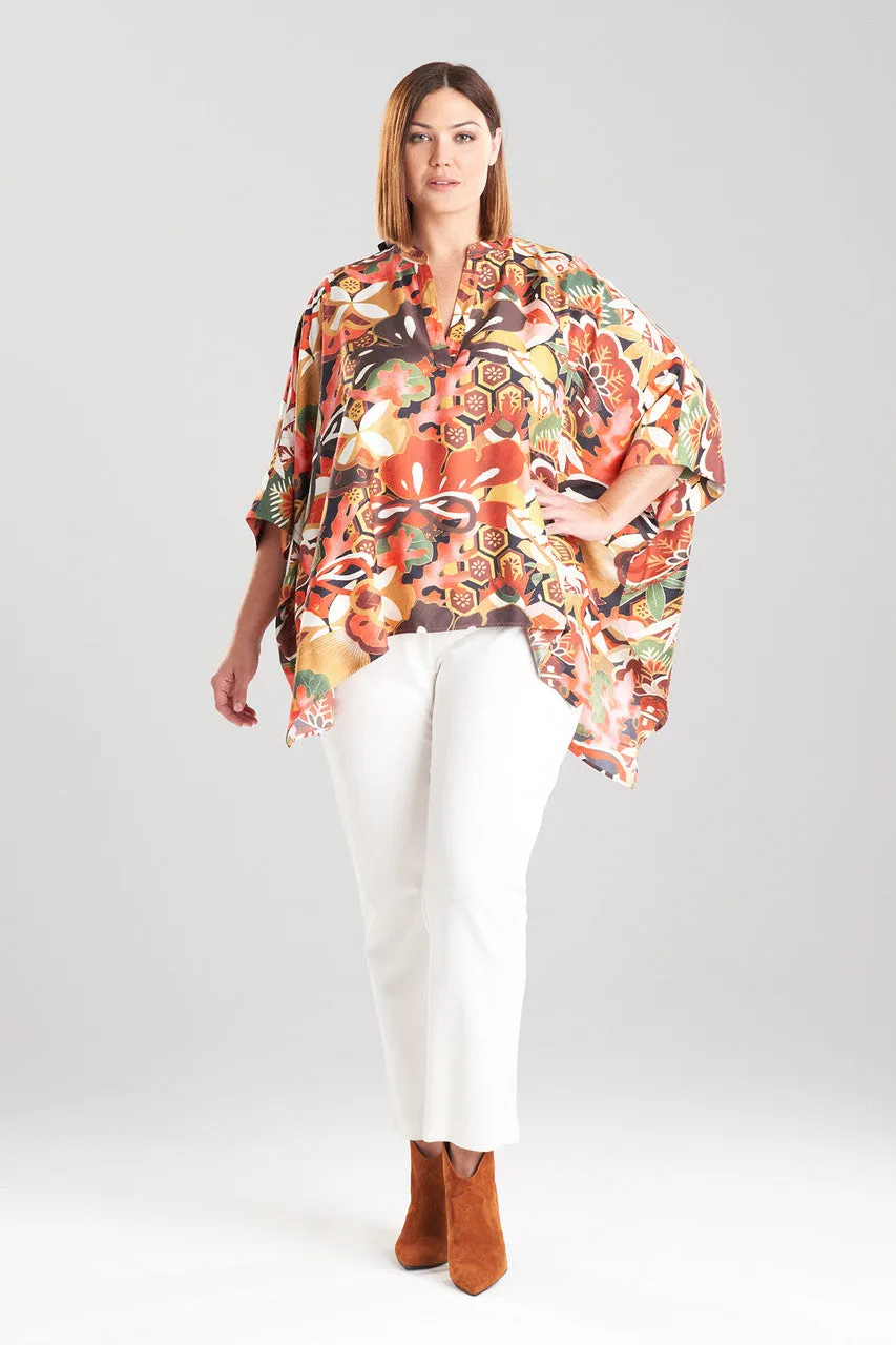 Ikebana Printed Cotton Silk Shirt