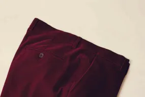 Inserch Velvet Pants P502-31 Burgundy