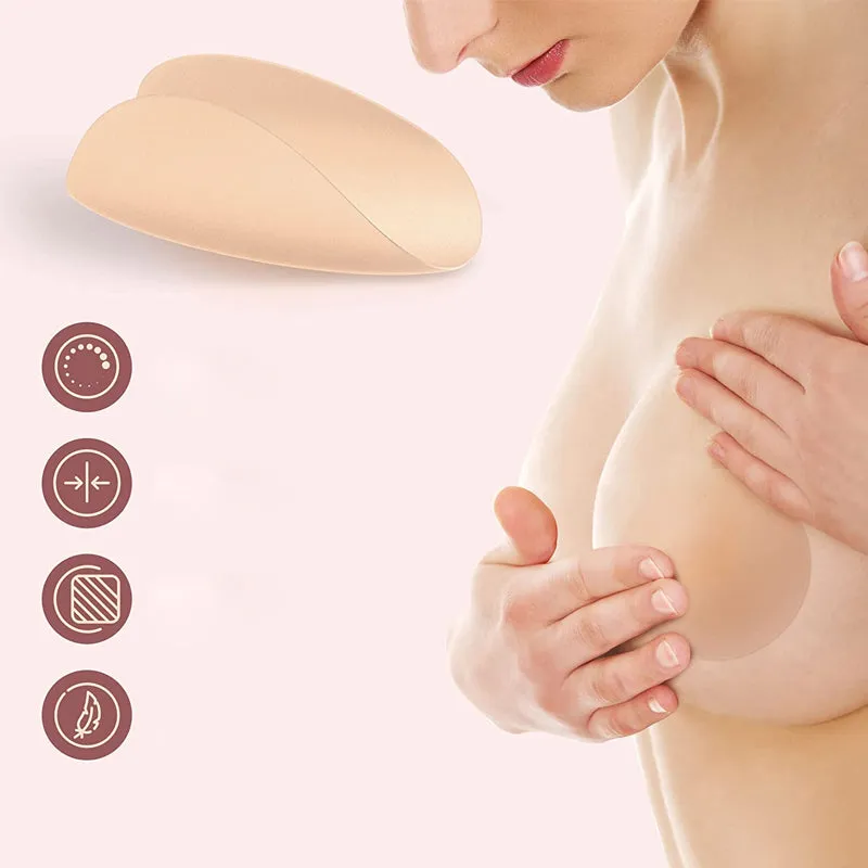 Invisible silicone breast stickers - comfortable and discreet