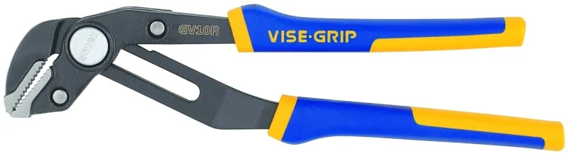 Irwin 4935096 Groove Lock Plier, 10 in OAL, 2-1/4 in Jaw Opening, Blue/Yellow Handle, Cushion-Grip Handle :CD 1: QUANTITY: 1