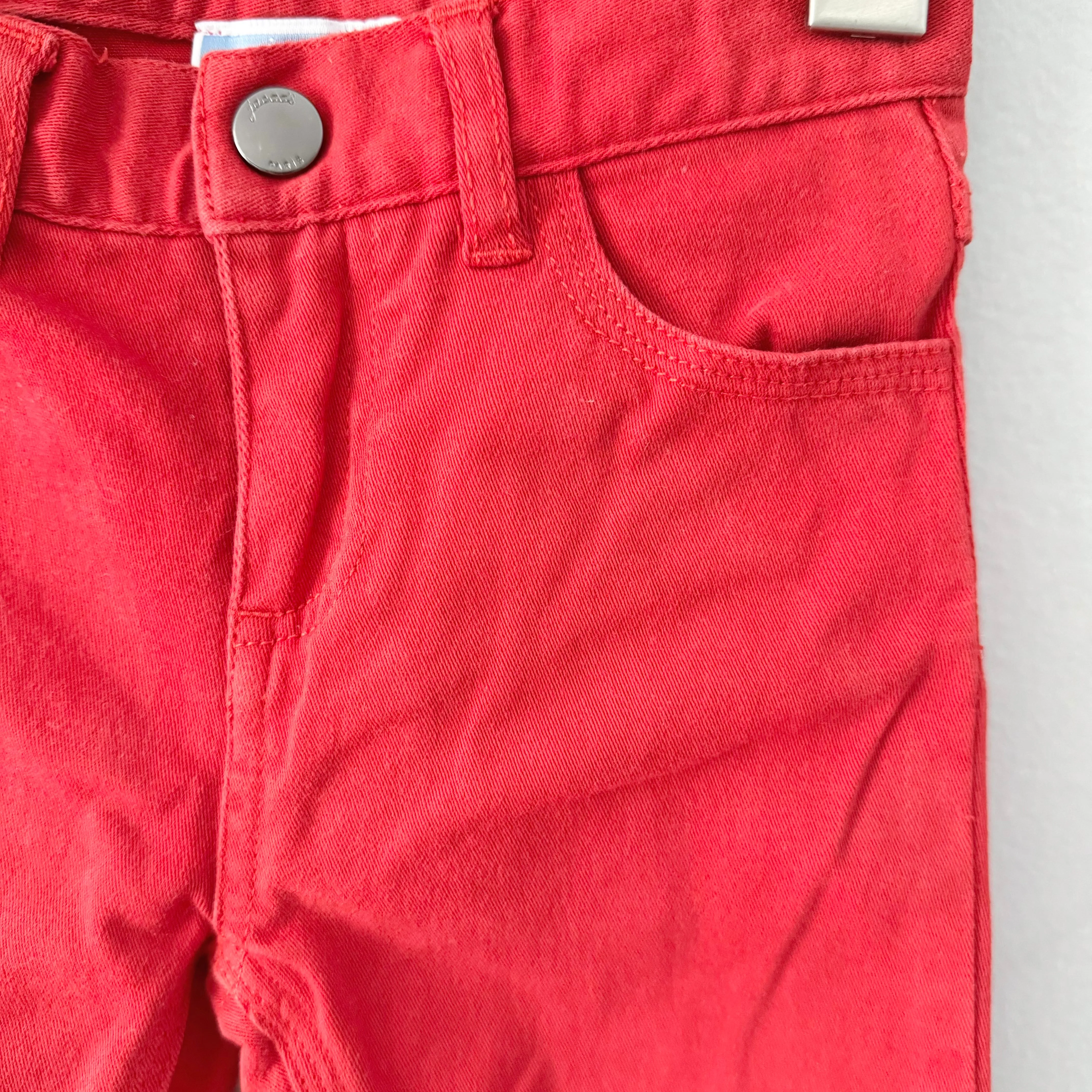 Jacadi / Red chino pants / 18M