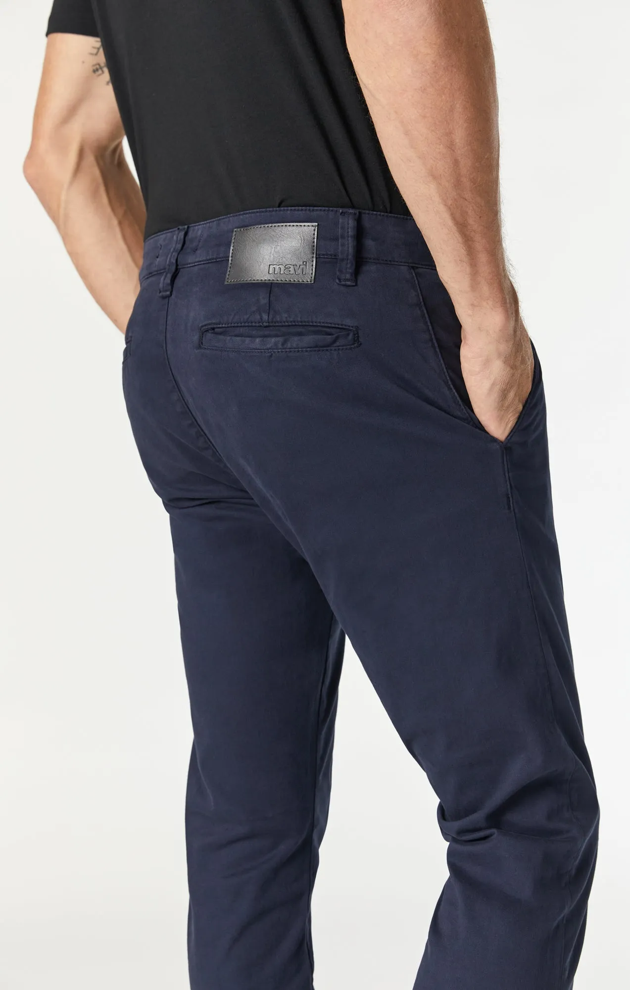 JOHNNY SLIM LEG CHINO IN DARK NAVY TWILL