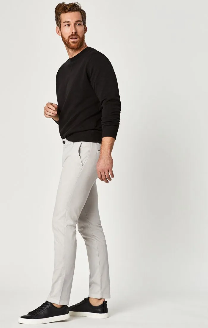 JOHNNY SLIM LEG CHINO IN GREY TWILL