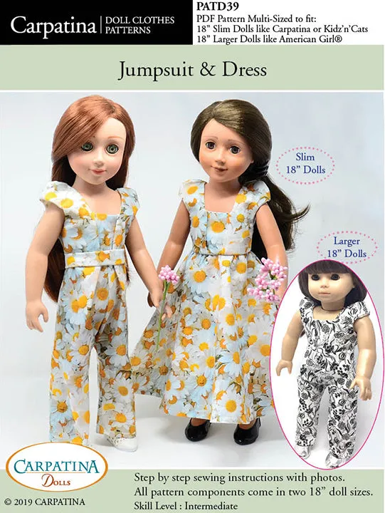 Jumpsuit and Dress - Multi-Sized Pattern PDF or Print