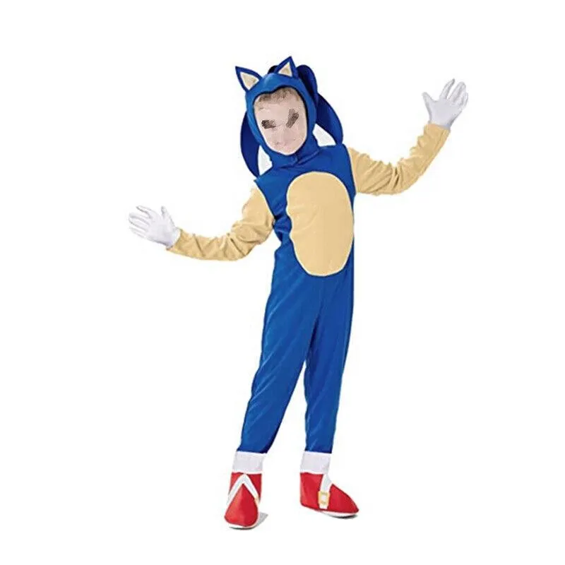 Kid Sonic Cosplay Ultimate Sonic Hero Costume for Children