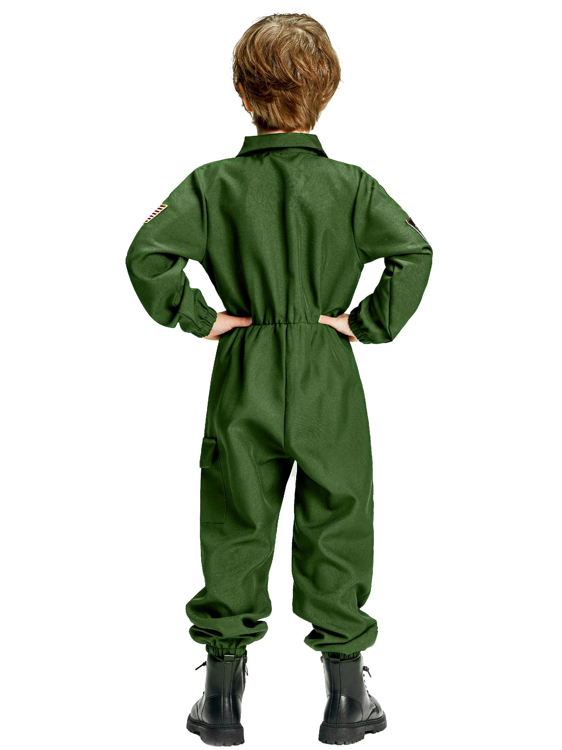 Kids Fighter Pilot Jumpsuit Halloween Costume