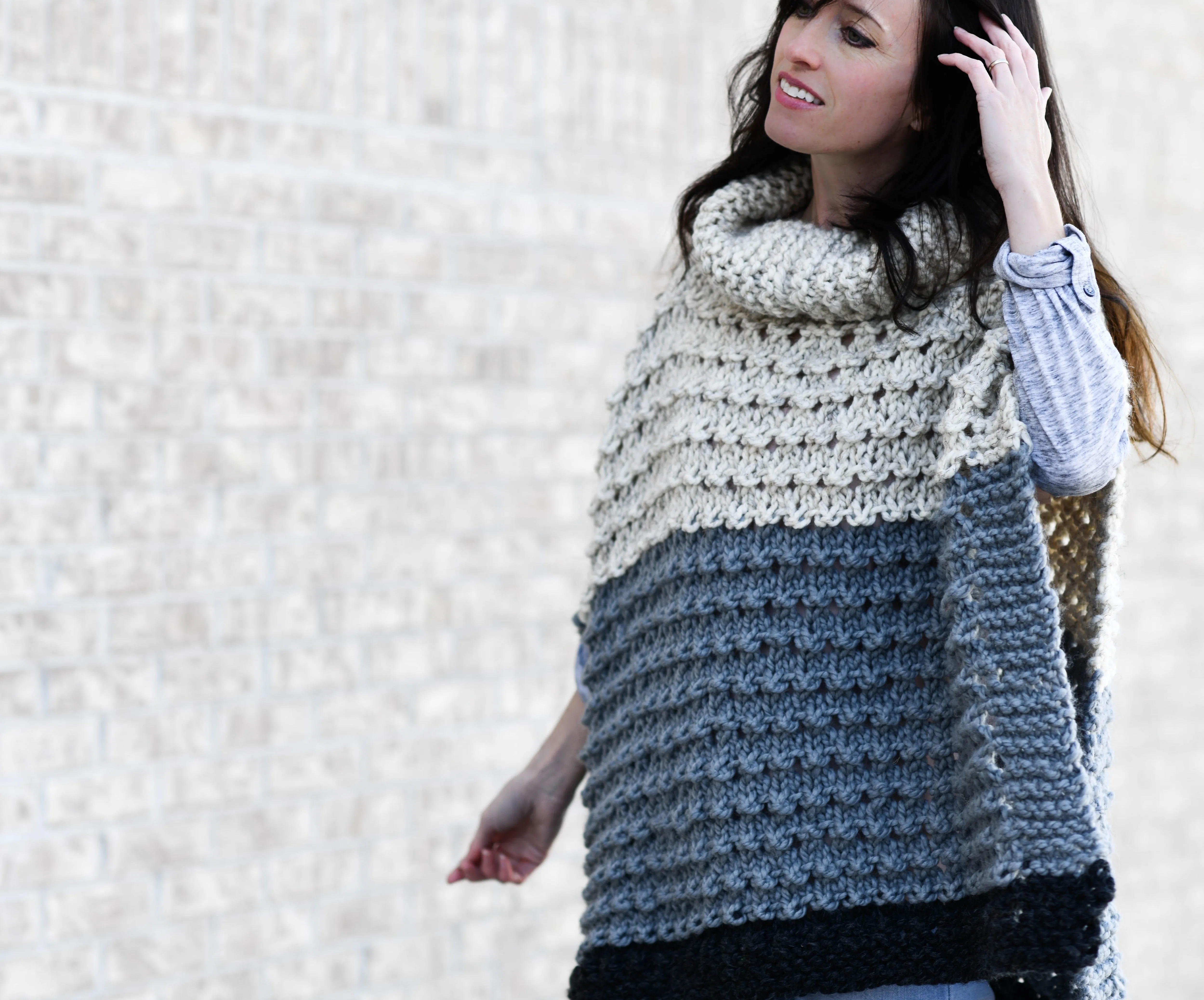 Knit Kit - Vail Ski Knit Poncho