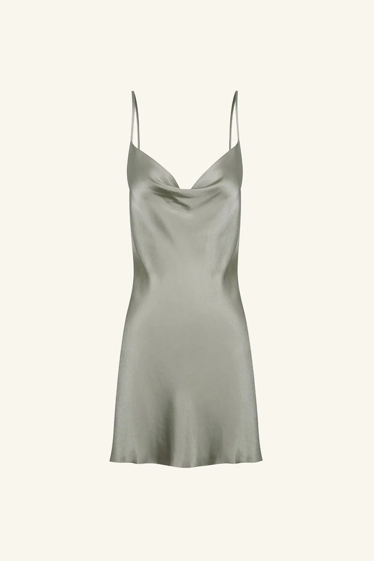 LA LUNE LOUNGE SLIP DRESS - SAGE