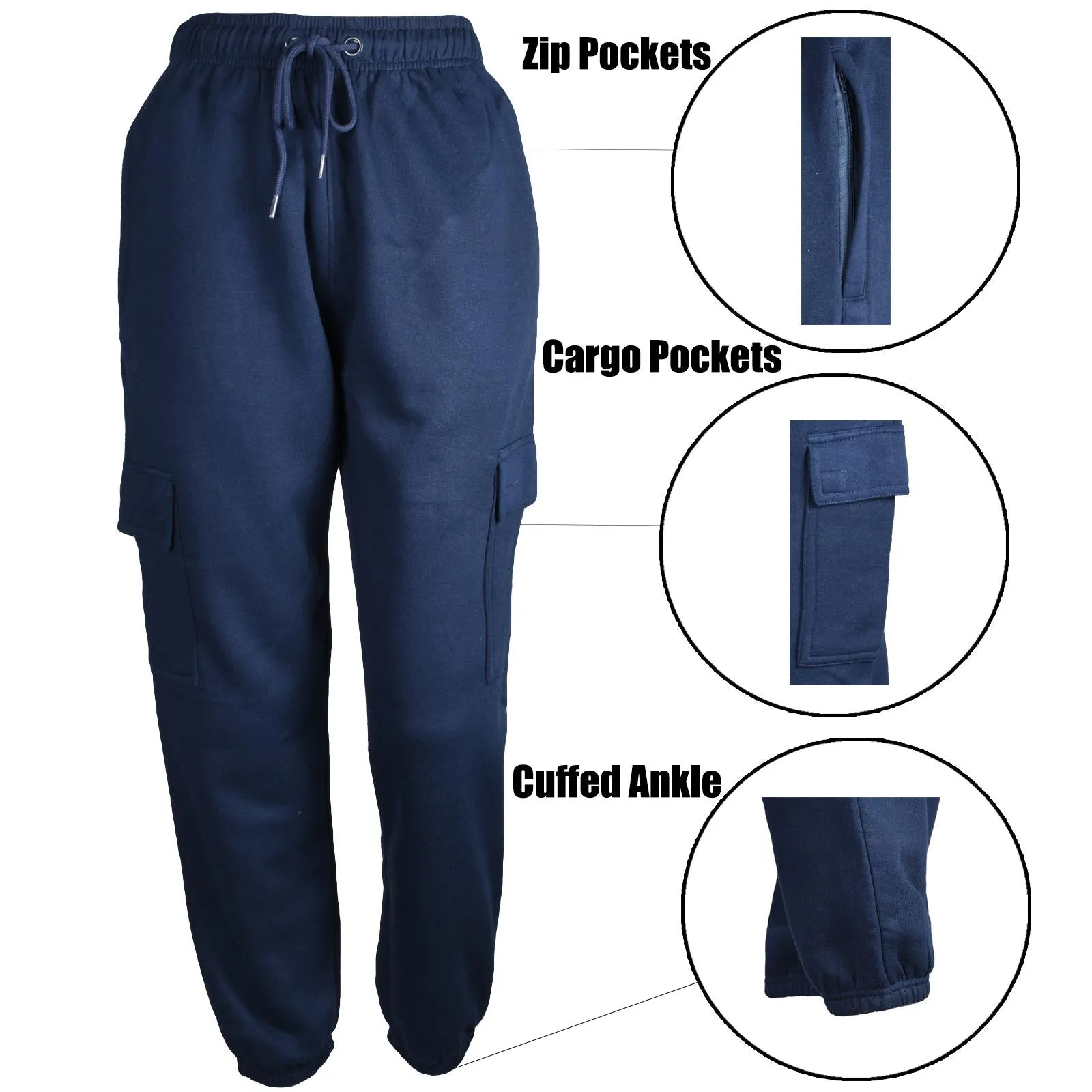 Ladies Fleece Cargo Trousers