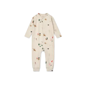 Liewood Birk Printed Pyjama Jumpsuit | Holiday / Sandy