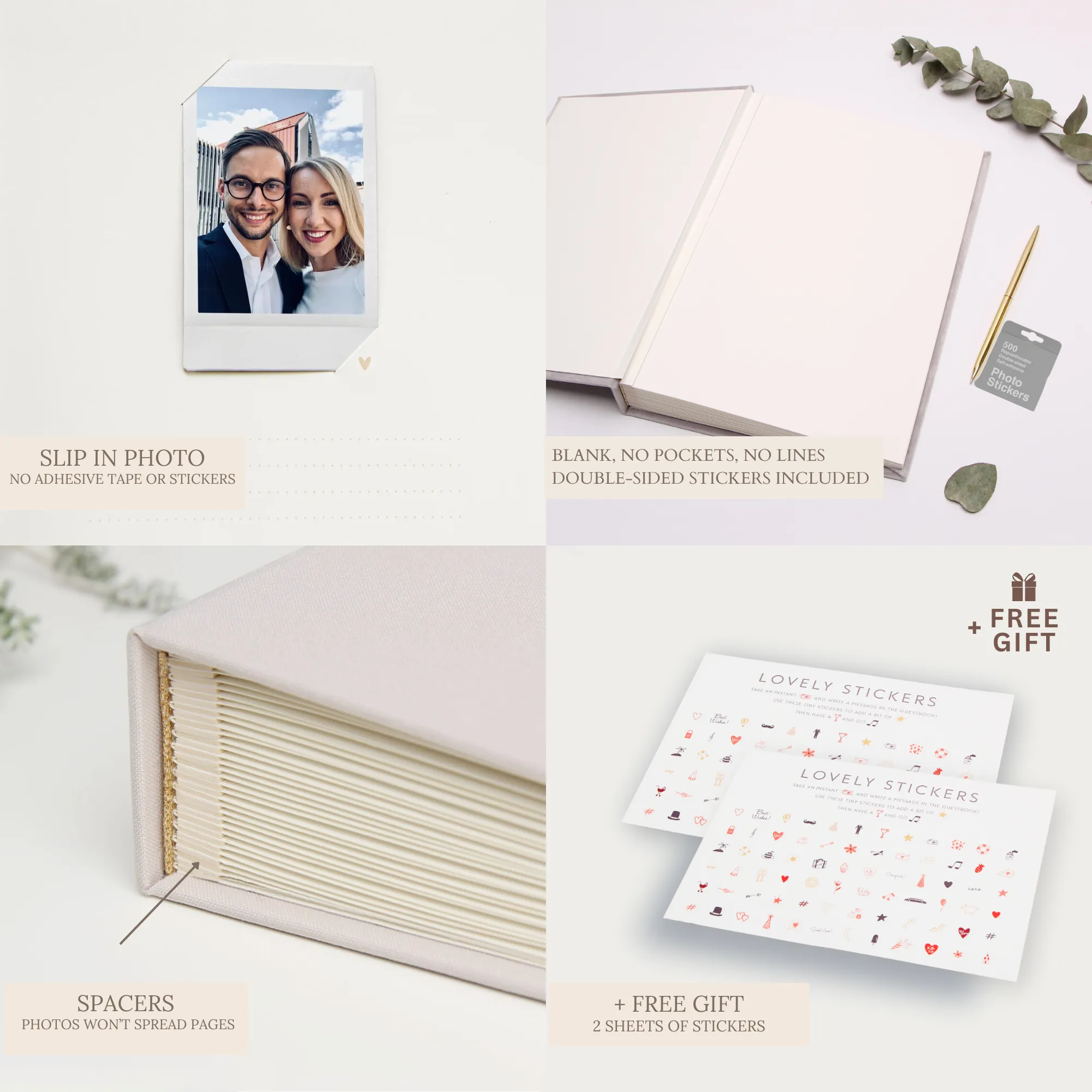 Light Gray Velour   Rose Gold | Guest Book