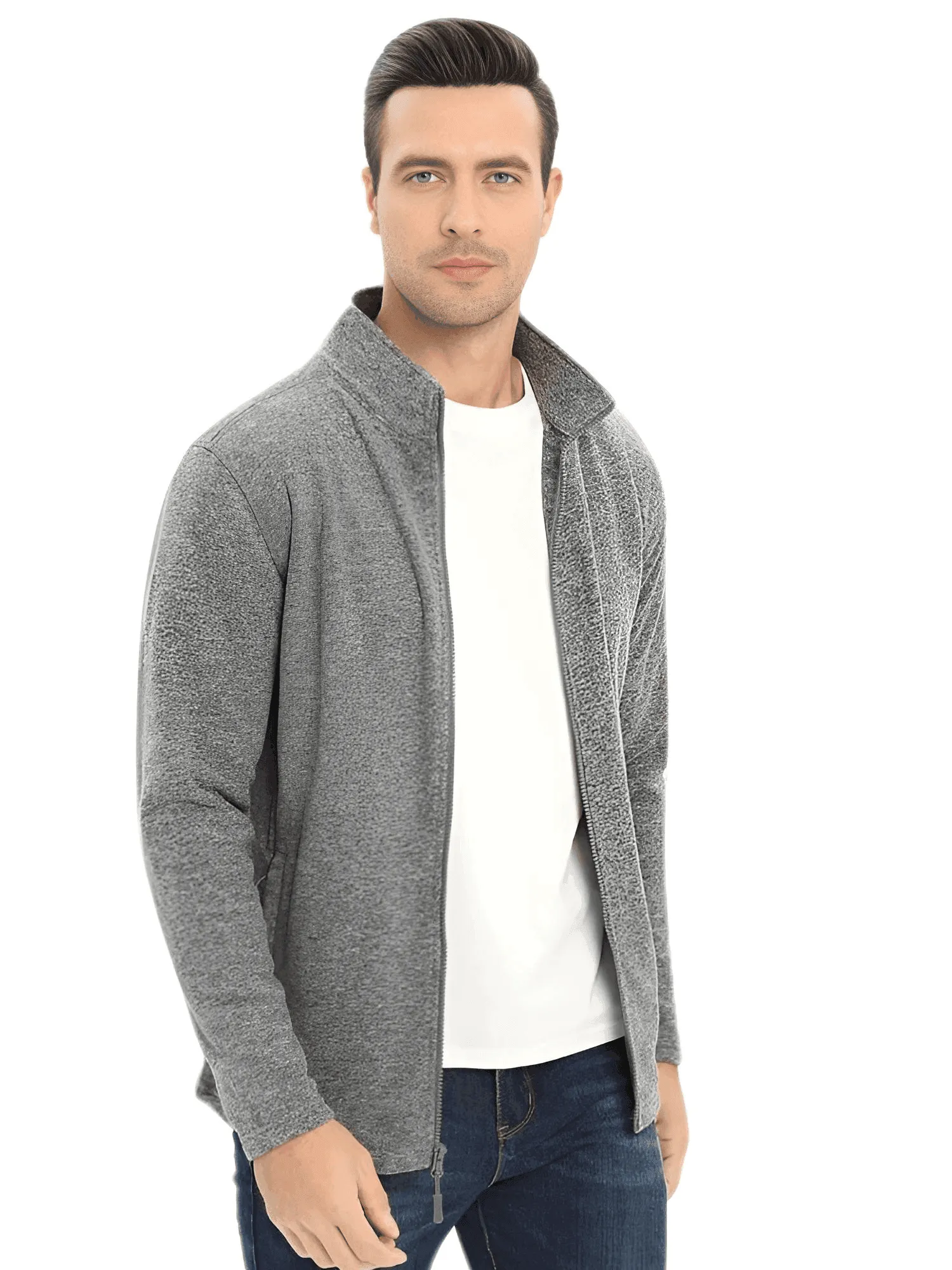 Lightweight Full Zip Fleece Jackets For Men - In 16 Colors!