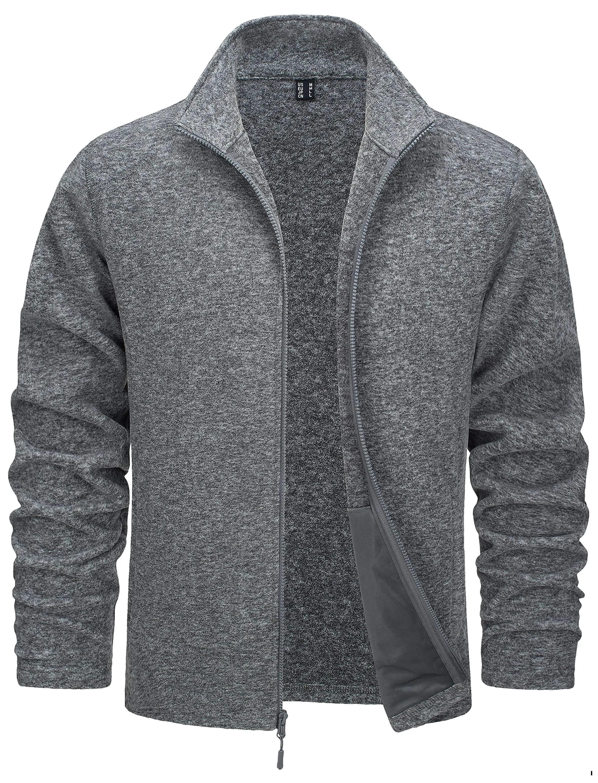 Lightweight Full Zip Fleece Jackets For Men - In 16 Colors!