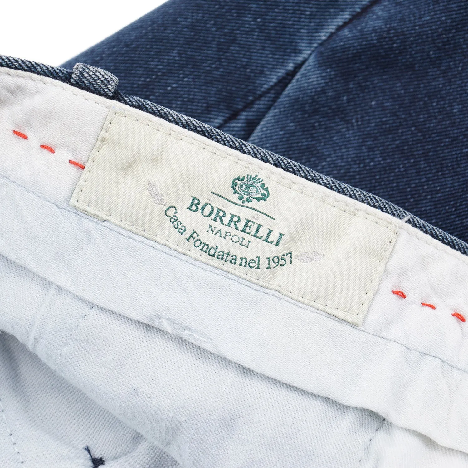 Luigi Borrelli Slim-Fit Denim Chinos