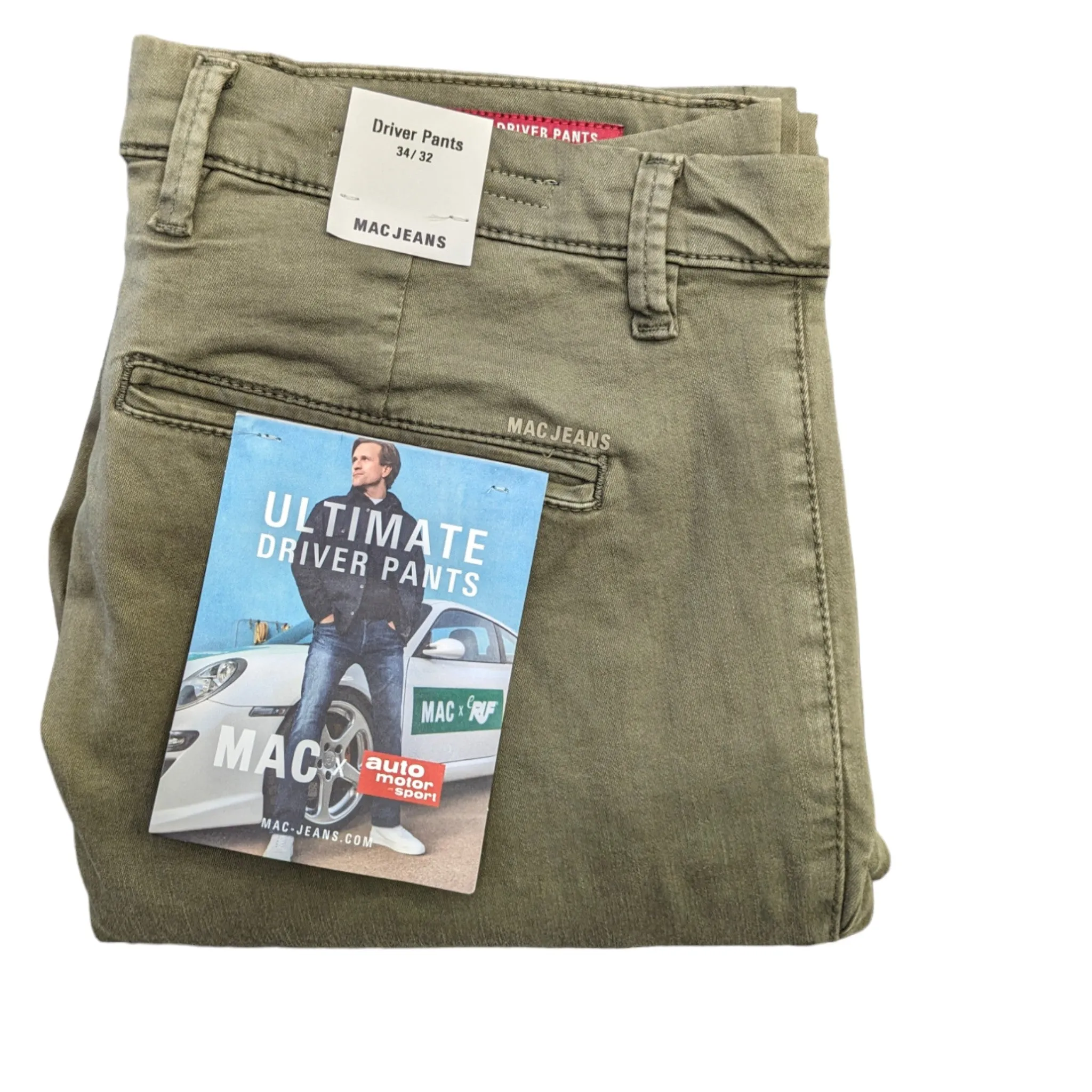 MAC 6351 Ultimate Drivers Pants Super Stretch Chino Green