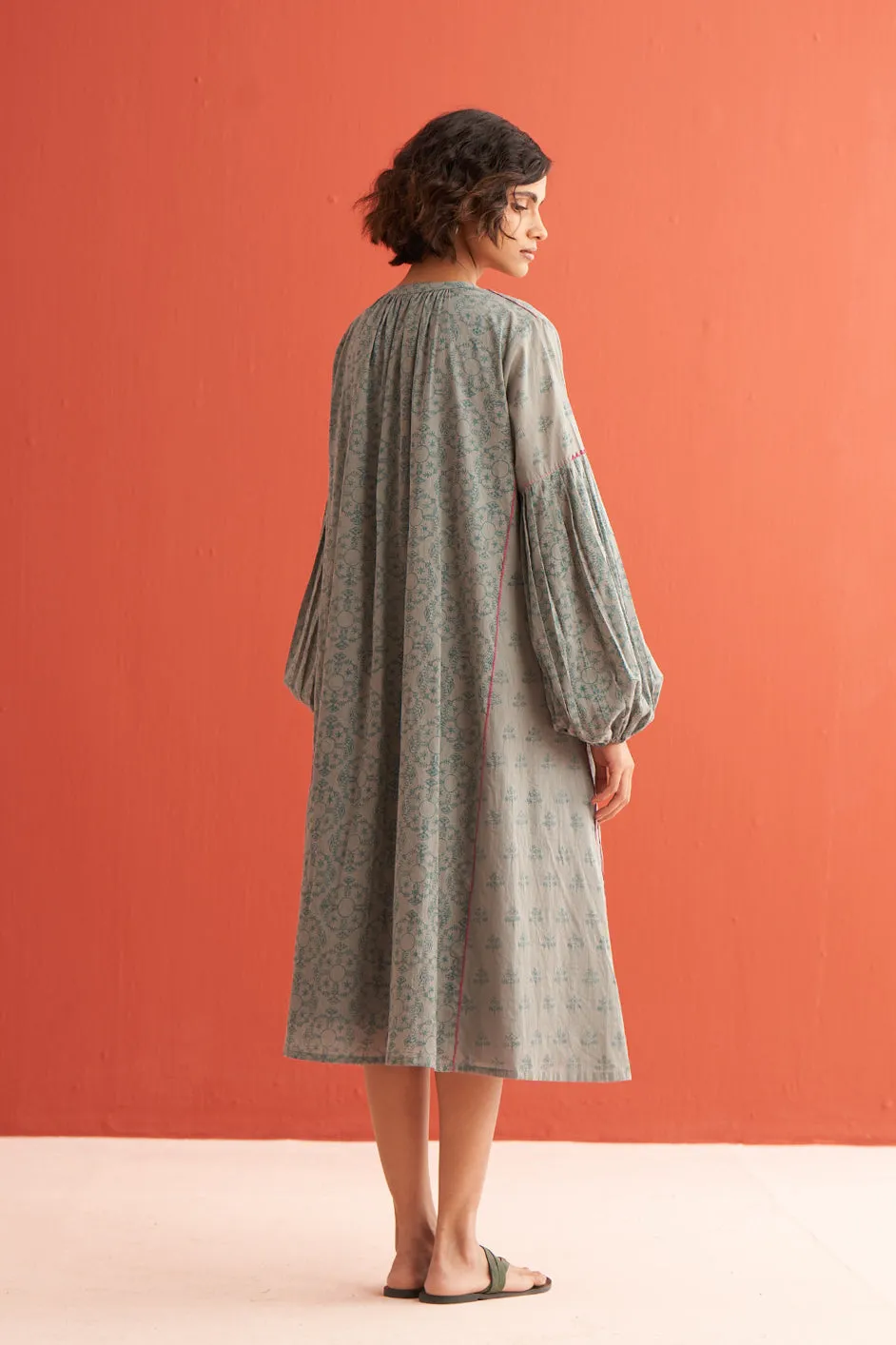 Mathilde hand block printed Easy Dress