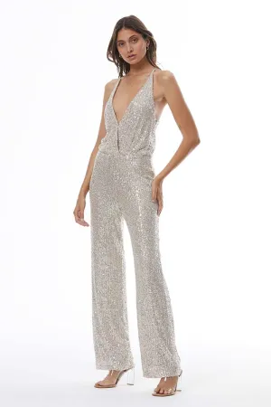 Maxim Jumpsuit // Champagne Sequins