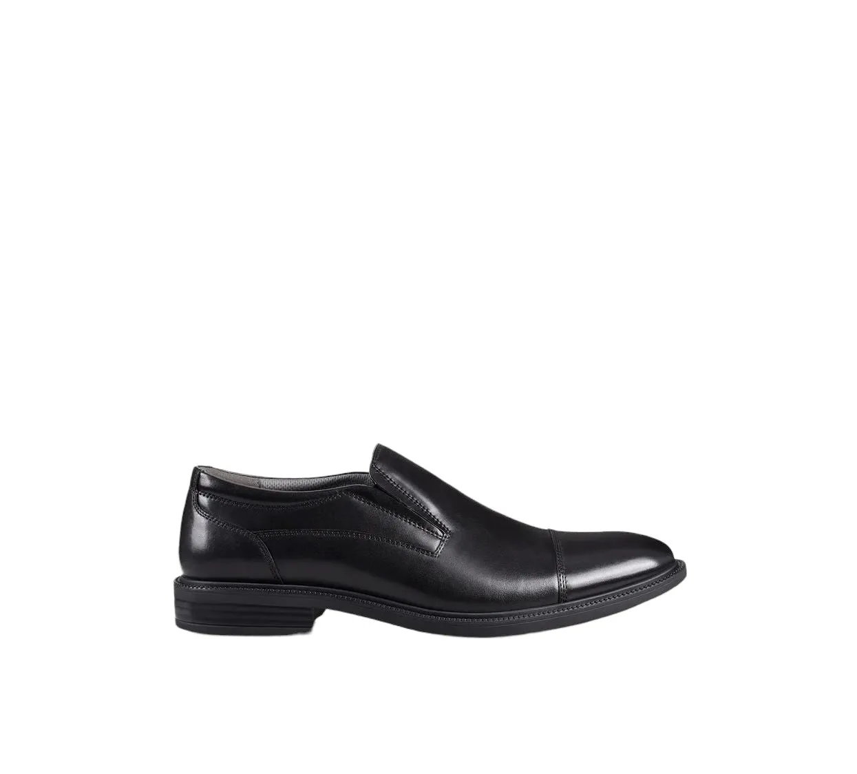 Mens Julius Marlow Waiver Black Leather Work Slip On Formal Dress Shoes