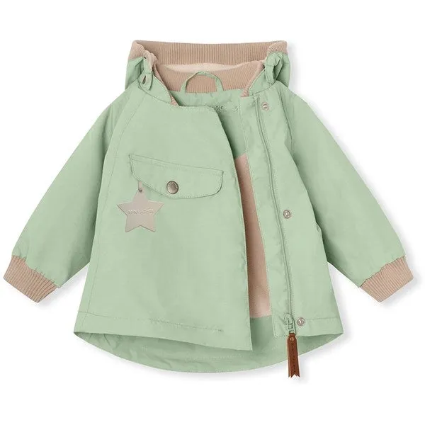 MINI A TURE WAI Spring Jacket w/Fleece Lining Dusty Light Green