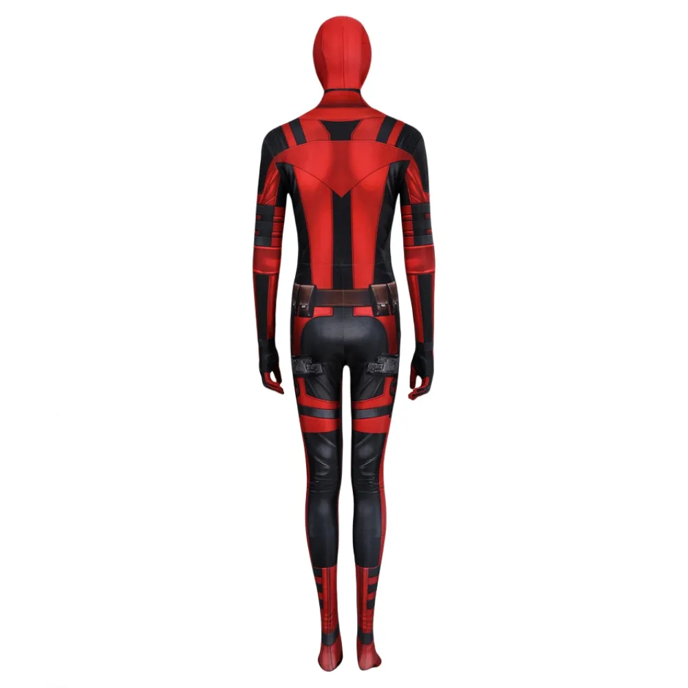 【New Arrival】Xcoser Deadpool3 Lady Deadpool Cosplay Costume Bruce Bodysuit Jumpsuit Halloween